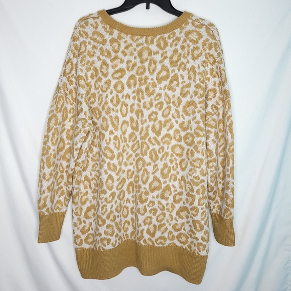 TORRID Popcorn Leopard Print Drop Shoulder Sweater Women's Size 2X - Picture 12 of 12